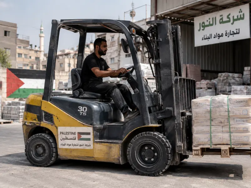 Fələstinli Forklift Müştərisindən Yerdə Tətbiq Əlaqəsi Fələstinli Forklift Müştərisindən Yerdə Tətbiq Əlaqəsi